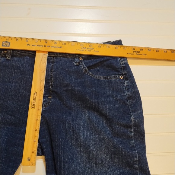 Riders by Lee Womens 16P Classic Fit Straight Leg Jeans Dark Wash Mid Rise - Picture 7 of 9